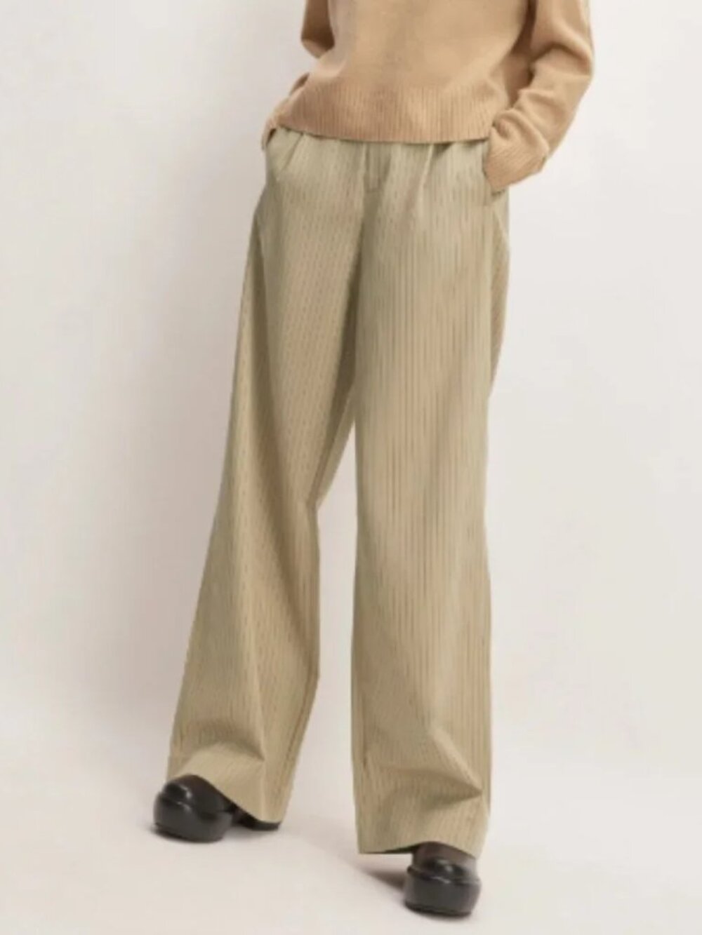 New Everlane The Draper Pleated Pant in Buttersmooth, Size 2S